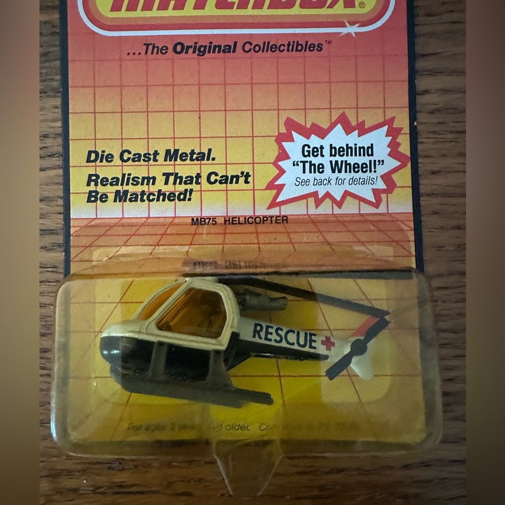 Matchbox die cast metal rescue helicopter vintage new in box - Picture 2 of 3